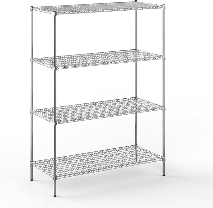 Regal Altair 24" Deep x 54" Wide x 74" Height Wire Shelving Kit | 4-Tier | NSF Commercial Storage Rack Unit