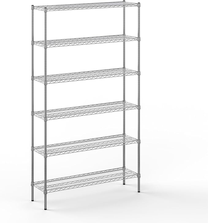 Regal Altair 14" Deep x 48" Wide x 86" Height Wire Shelving Kit | 6-Tier | NSF Commercial Storage Rack Unit