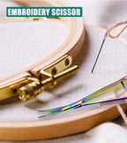 Cross Edge Curved Spring Scissors 5 Inch Stainless Steel Precision Eyebrow & Eyelash Shaping & Trimming Scissor, Snips Squeeze, Embroidery, Knitting Micro Tip Craft Scissors (Silver)