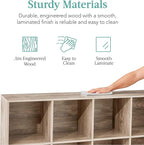 Best Choice Products 8-Cube Storage Organizer, 13.5in Shelf Opening, Bookcase, Display Shelf, Customizable w/ 2 Removable Back Panels – Greige