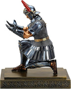 HDMbigmi Roman Legion Soldier Knight Pen Holder Pen Stand Desk Organizers and Accessories for Office and Home(Blue)