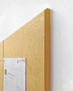 DECORITA Felt Wall Tiles | Large Cork Board Alternative | Aesthetic Felt Bulletin Board for Office, Home & Classroom | Large Cork Boards for Walls Pinboard (12-Pack) | Mustard