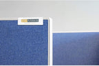 Source One Deluxe Clear Acrylic Cubicle Sign Holder & Name Plates 3 Sizes Available (2 1/4 Inch Hook, Name Plate Double Sided)