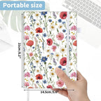 Thboxes 160 Pages Lined Journal Notebook, 5.71" X 8.27" Writing & Journaling Hardcover Executive Notebooks for Student Worker Women Men Notepads Journals for Writing Travel & Organization, Floral