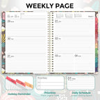 2026 Planner, Weekly and Monthly Planner, January 2026 - December 2026, 8.5" x 11" Agenda Planner with Monthly Tabs, Goal Setting & Time Management Organizer for Women & Men