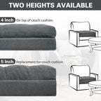 TANYOO Recliner Seat Cushion for Elderly - Patented Dual Design for Sagging Recliner Replacement & Easy Get Up, Booster Cushion Relieves Back Pain from Sofa, Couch, Chair 20x20x4 Inches Dark Grey