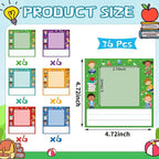 WALENGIF 36 Pcs Kids Photo Nameplates for Desk Kids Desk Name Tags for Classroom with Photo Space Student Name Labels Stickers Back to School Kindergarten Classroom Decoration for Bins Cubbies Office