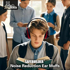 SAFEBUILDER Ear Muffs Noise Reduction SNR 33dB Adjustable Lightweight Safety Earmuffs Sound Proof Noise Cancelling ANSI