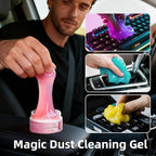 Car Cleaning Gel Reusable 4Pack - Dust Cleaning Putty Keyboard Slime for Car Interior Air Vent Cleaner, Auto Detailing Tools Accessories, Dust Remover Gifts for Men Women,Cleanings Gadgets,400g