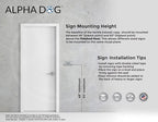 ALPHA DOG ADA SIGNS - Mechanical Room Sign with Braille for Your Business, 4x8 Inch, ADA Compliant, Indoor or Outdoor, Easy Installation, Made in the USA, Brushed Metal