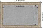 Amanti Art Silver Framed Magnetic Board 30x46 Large Vision Board for use with Magnets, 100% Metal Sheet to Display Items as Office Decor or for Home Organization in mudroom, Kitchen or Kids Room