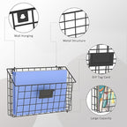 X-cosrack Detachable Hanging Wall Files Organizer & 8-Tier Metal Folder Wall File Holder with Tag Slot Mounts on Wall and Door for Office, Home, and Work Easy Organizing,Black(Patent Pending)