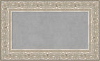 Amanti Art Silver Framed Magnetic Board 19x31 Small Vision Board for use with Magnets, 100% Metal Sheet to Display Items as Office Decor or for Home Organization in mudroom, Kitchen or Kids Room