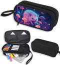 AnySmic Hedgehog Pencil Case for Boys Girls, Large Pencil Pouch for Kids, Polyester Big Capacity Pen Case with 2 Compartments, Double Zipper, Pen Bag Organizer