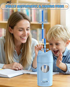 AFMAT Electric Pencil Sharpener, Pencil Sharpener for Kids, Auto in & Out, Colored Pencil Sharpeners for φ7-8mm Pencils, Rechargeable & Cordless, Fully Automatic Hands-Free for Classroom Home PSX9