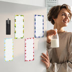 Thboxes 4 Pack Magnetic Note Pad for Fridge, Totally 200 Sheets Grocery List Magnet Pad for Refrigerator Magnetic Shopping List Pad with Pen Holder（Fruit Design）