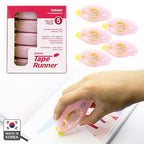 TapeRunner Double-Sided Adhesive Tape, 5/16 Inches by 315 Inches, Set of 5 Applicators