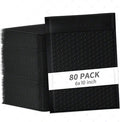 skardeco 6x10 Inch Black Bubble Mailers 80 Pack Self-Seal Poly Padded Envelopes Suitable for Small Businesses to Package and Mail Jewelry Cosmetics, Electronic Products, Cards (Black, 6x10-80)