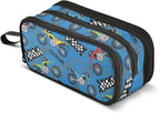 BOENLE Colorful Motorcycle Pencil Case Box Boys Girls Large Pencil Pouch with Zipper Compartments Big Capacity Stationery Pen Bag Organizer for Kids Teens Adults School