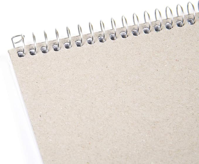 Mintra Office Steno Books (Poly Steno 8pk (Arctic Ice, Green Olive, Charcoal), Narrow Ruled) - Poly Cover, 6" x 9", 100 sheets for Writing Notes for school, office, work, 6x9 steno notepad, top bound spiral (8 PACK)