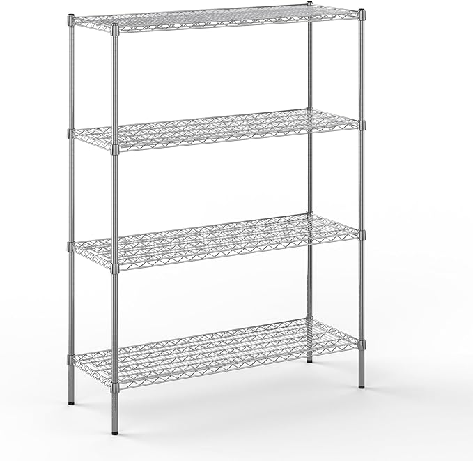 Regal Altair 18" Deep x 48" Wide x 64" Height Wire Shelving Kit | 4-Tier | NSF Commercial Storage Rack Unit