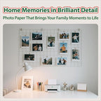 Uinkit Premium Glossy Inkjet Photo Paper - 4x6 Inch, 48lb 180gsm, 100 Sheets - Professional Photographic Quality, Dye Ink Compatible, High-Gloss Finish for Vivid Memories & Instant Prints