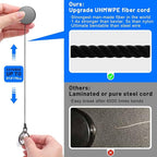 3 Pcs Heavy Duty Badge Reels Retractable Badge Holder, Selizo Metal Retractable Keychain Badge Reel ID with Belt Clip Key Ring for Key Name Card Holder
