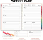 2026 Planner, Weekly and Monthly Planner, January 2026 - December 2026, Hardcover Agenda Planner with Monthly Tabs, Goal Setting & Time Management Organizer for Professionals & Students, 8.5" x 11"