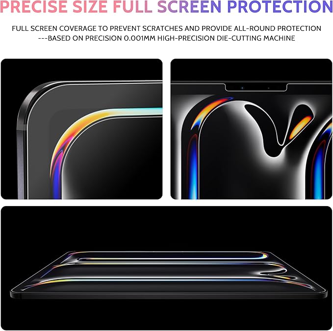 Peslv 2 Pack Like Paper Screen Protector for iPad Air 13 Inch 2024/2025 (M2/M3, 6th/7th Gen), Matte Anti Glare PET Film/Blue Light Filter Eye Protection Cover/Drawing & Writing Feel Like on Paper