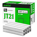 meite JT21 Staples, 3/8 Inch Galvanized Fine Wire Staples for Staple Gun - 7/16" Crown JT21 Staple Refill, Ideal for Upholstery, Crafts, Furniture (1 Case)