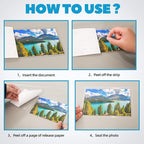 Uinkit 25Pack 4"x6" Self Seal Laminating Pouches, 10Mil Double-Sided for Recipe Cards & Photos, Waterproof Thick Plastic Sleeves to Preserve Pictures, Index Flashcards, Menus