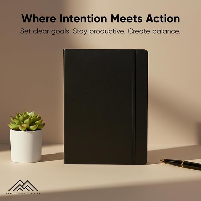 Dated, 2026 Planner, 8.5" x 11" - The Productivity Planner to Achieve Your 2026 Goals - Planner 2026-2027 by PRODUCTIVITY STORE (A4, BLACK)