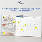 Perco Fluorescent Yellow 1-Inch Round Circle Dot Sticker Labels - Multi-Roll Pack (3 Rolls, 1,000 Labels Each) - Permanent Adhesive, Vibrant Colors, Strong Hold - Perforated for Easy Use - Made in USA