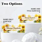 Ship Next Day-Custom Name Plate for Desk, Desk Name Plate Personalized, Acrylic Office Desk Accessories, Appreciation Gifts for Coworkers Employee Boss Teachers Women Men (Sunflower)