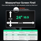 Mao Yeye [2 Pack] 24 Inch Computer Privacy Screen for 16:9 Aspect Ratio Widescreen Monitor, Eye Protection Anti Glare Blue Light Computer Monitor Privacy Filter, Removable 24 in Protector Film