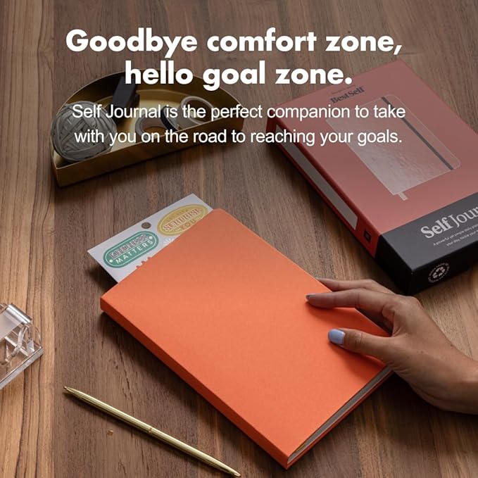 BestSelf 13-Week Self Journal & Goal Planner – Undated Daily ADHD-Friendly Journal for Men & Women | Productivity, Gratitude, Reflection & Habit Tracker | 2026 Life Organizer with Prompts, Coral