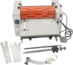 Yokoma 14.17in Electric Thermal Laminator with Steel Roller and Metal Structure, Commercial Hot/Cold Laminating Machine Paper Poster Single or Dual-Side Lamination with Toothing Cutter