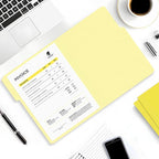 SUNEE File Folders, 120 Pack Manilla Folders 8.5 x 11, Colored File Folders Home Office School Supplies for Documents Files Paper, Yellow