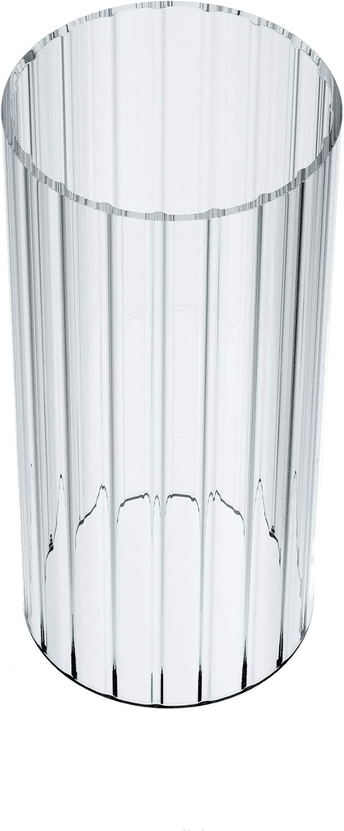 Sunwo Glass Shade Straight Cylinder Glass Lamp Shade Replacement with Multiple Effects (Stripe Straight Cylinder)
