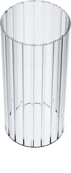 Sunwo Glass Shade Straight Cylinder Glass Lamp Shade Replacement with Multiple Effects (Stripe Straight Cylinder)