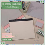 Lincia 6 Pcs 11" x 9.5" Legal Pads College Ruled Notepad Landscape Notebook Horizontal Lined Notebook 80 Gsm Assorted Colors Paper Pastel Writing Pads for School Office, 40 Sheet (Aesthetic Color)