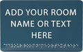 ADA CENTRAL SIGNS - 9" X6" Personalized Custom Sign - ADA Compliant Tactile Graphics Grade 2 Braille Text Acrylic Wall Signs - Add Your Room Name Text Sign for Home School Office Business Workplace
