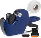 Perco Pro 1 Line Date Gun, 8 Digit 1 Line Date Label Gun Preloaded with Roll of 1000 White Labels, Preloaded Ink Roll
