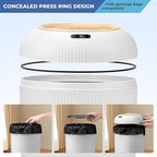 Pukomc 2 Pack Automatic Trash Can 12L /3 Gallon and 10L /2.64 Gallon Bathroom Trash Bin with Lid Touchless Small Smart Motion Sensor Garbage Cans for Kitchen, Bathroom,Living Room and Bedroom