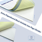 Harfesto Job Work Order Forms, Large Size Contractor Invoice Book 8-1/2" x 11-7/16", Invoice Receipt Book for Small Business, 2-Part Carbonless Forms, 50 Sets