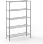 Regal Altair 18" Deep x 54" Wide x 86" Height Wire Shelving Kit | 5-Tier | NSF Commercial Storage Rack Unit