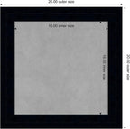 Amanti Art Black Framed Magnetic Board 20x20 Small Vision Board for use with Magnets, 100% Metal Sheet to Display Items as Office Decor or for Home Organization in mudroom, Kitchen or Kids Room