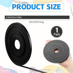 AmazingSpark Magnetic Tape Roll Thin Strips, 1/4 Inch x 33 Feet Magnetic Board Dividers Whiteboard Graphic Decorative Tape Marking Line for Classroom Office Art Accessories(Black)
