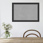 Amanti Art Black Framed Magnetic Board 19x27 Medium Vision Board for use with Magnets, 100% Metal Sheet to Display Items as Office Decor or for Home Organization in mudroom, Kitchen or Kids Room