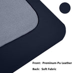 PU Leather Desk Pad Protector Gaming Mouse Pad Non Slip Desk Mat for Keyboard and Mouse Waterproof Desk Writing Pad for Office and Home Desk Accessories(Dark Blue, 31.5 * 15.7)